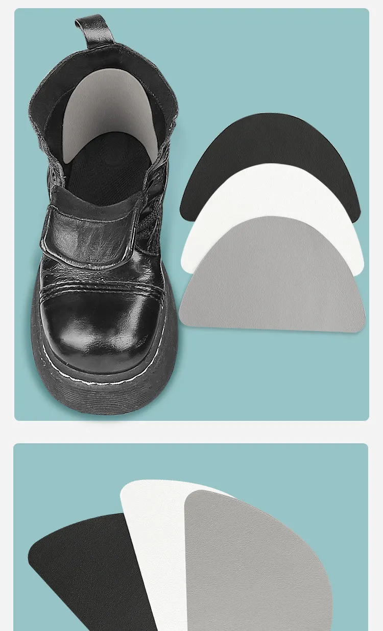 Fersenschutz, selbstklebende Reparaturprodukte, Sportschuhe, Reparatur von Leder, das an der Ferse beschädigt ist, 4 Stück/8 Stück. – Detail 10