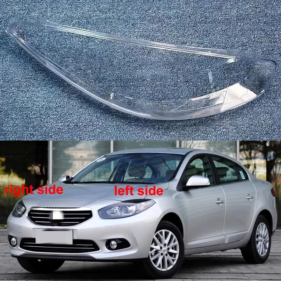 For Renault Fluence 2011 2012 2013 2014 2015 Front Headlight Shell Headlamp Transparent Lampshade Cover Lens Plexiglass