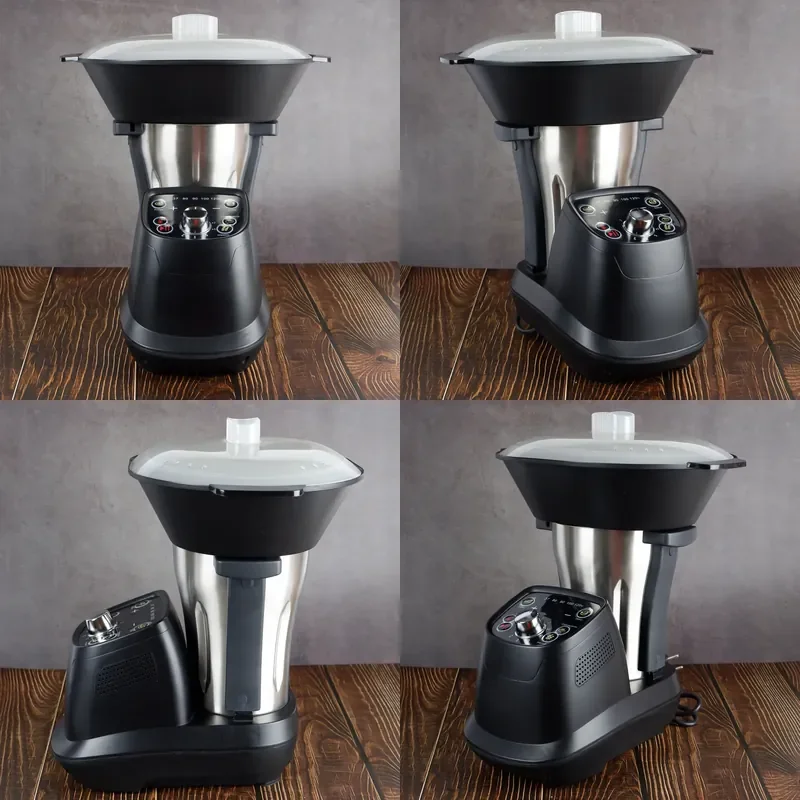 2024 New Electric Mini 13 in 1 Multifunctional Stainless Steel Insulation Pot 6 Speed Mixer Steamer for Kitchen Family Use