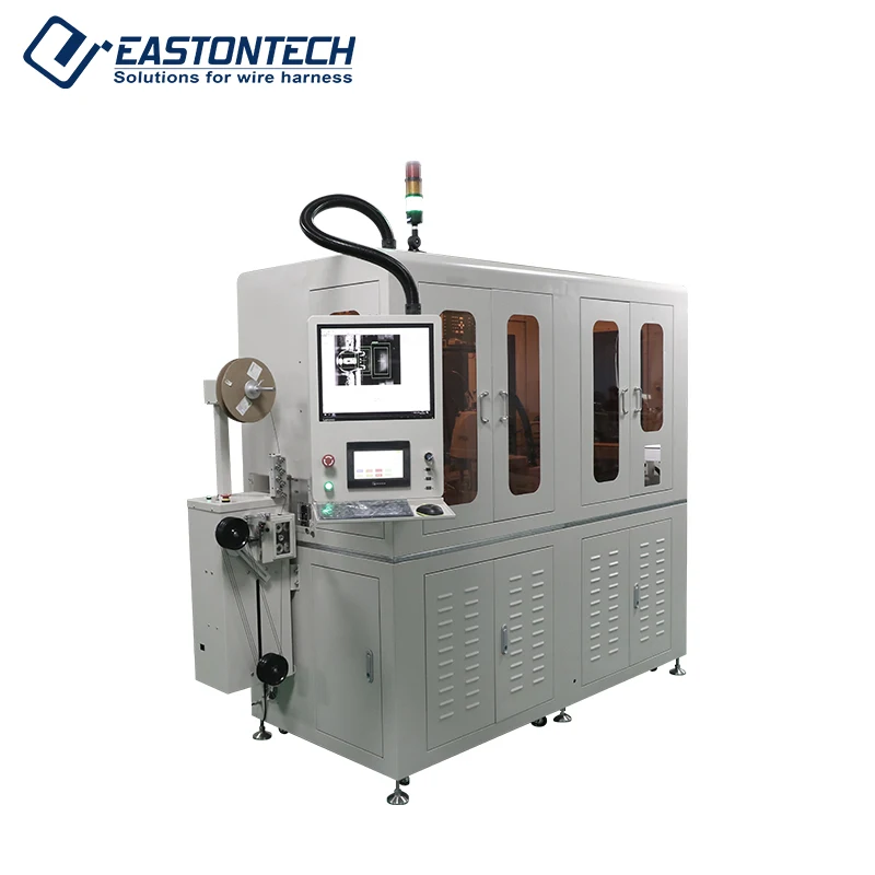 Coaxial Cable Terminal Crimping Machine Single Side Automatic Stripping Tinning & Crimping for Cable Manufacturing