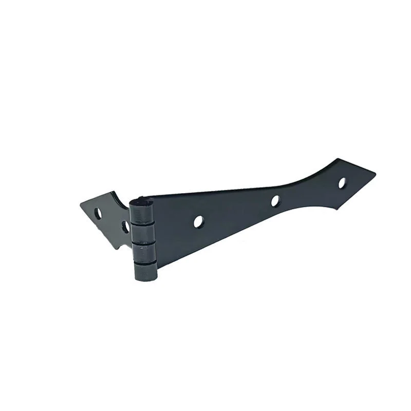 2Pcs Black Arrow Hinge, with Screws, for Household Cabinet Doors, Fence Hinge, Guardrail Fence Decoration Hinge