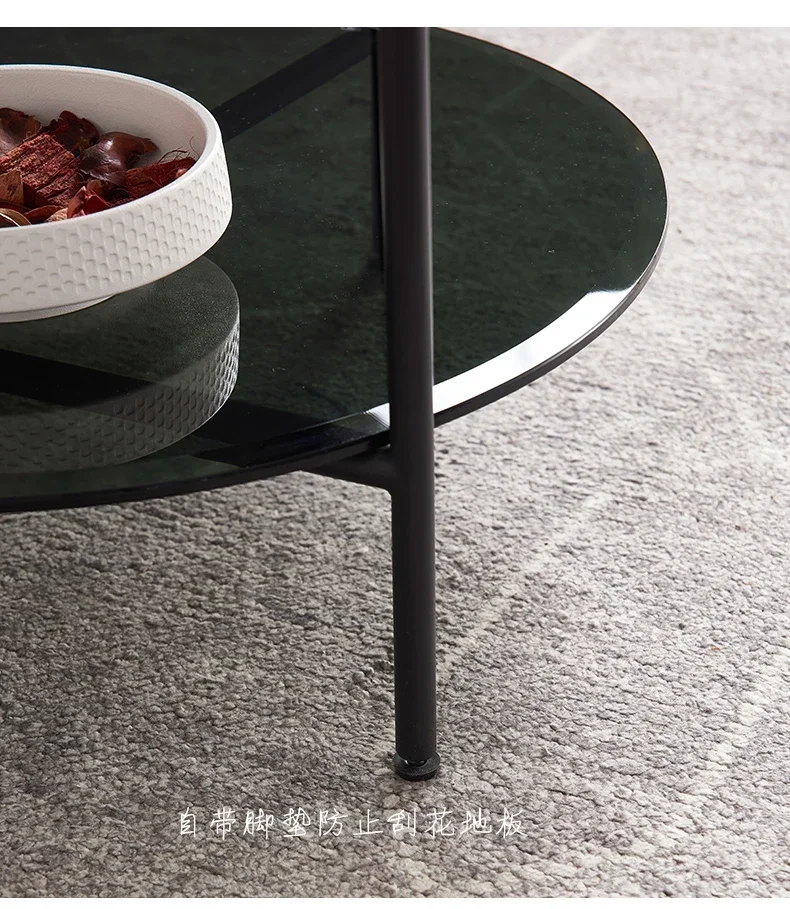 طاولة زاوية من الرخام الطبيعي الإيطالي البسيط مصممة للمنزل وطاولة جانبية للأريكة المستديرة #6