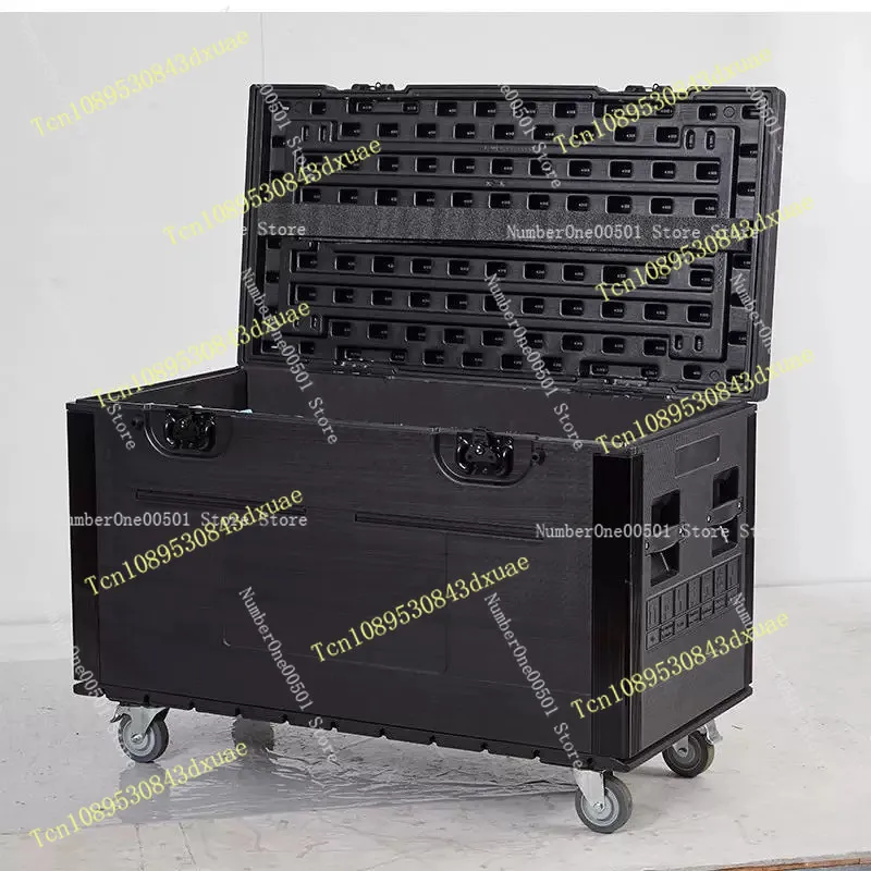 Large Wheeled Plastic Tool Box Stage Film Equipment Flight Case Cable Parts Stall Storage Box Multi Function Case