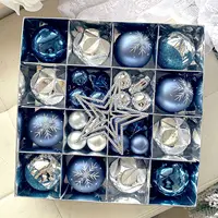 Juego de adornos de bolas de Navidad, colgante de árbol de Navidad, decoración navideña 2024 para el hogar, regalo de Año Nuevo, decoraciones navideñas