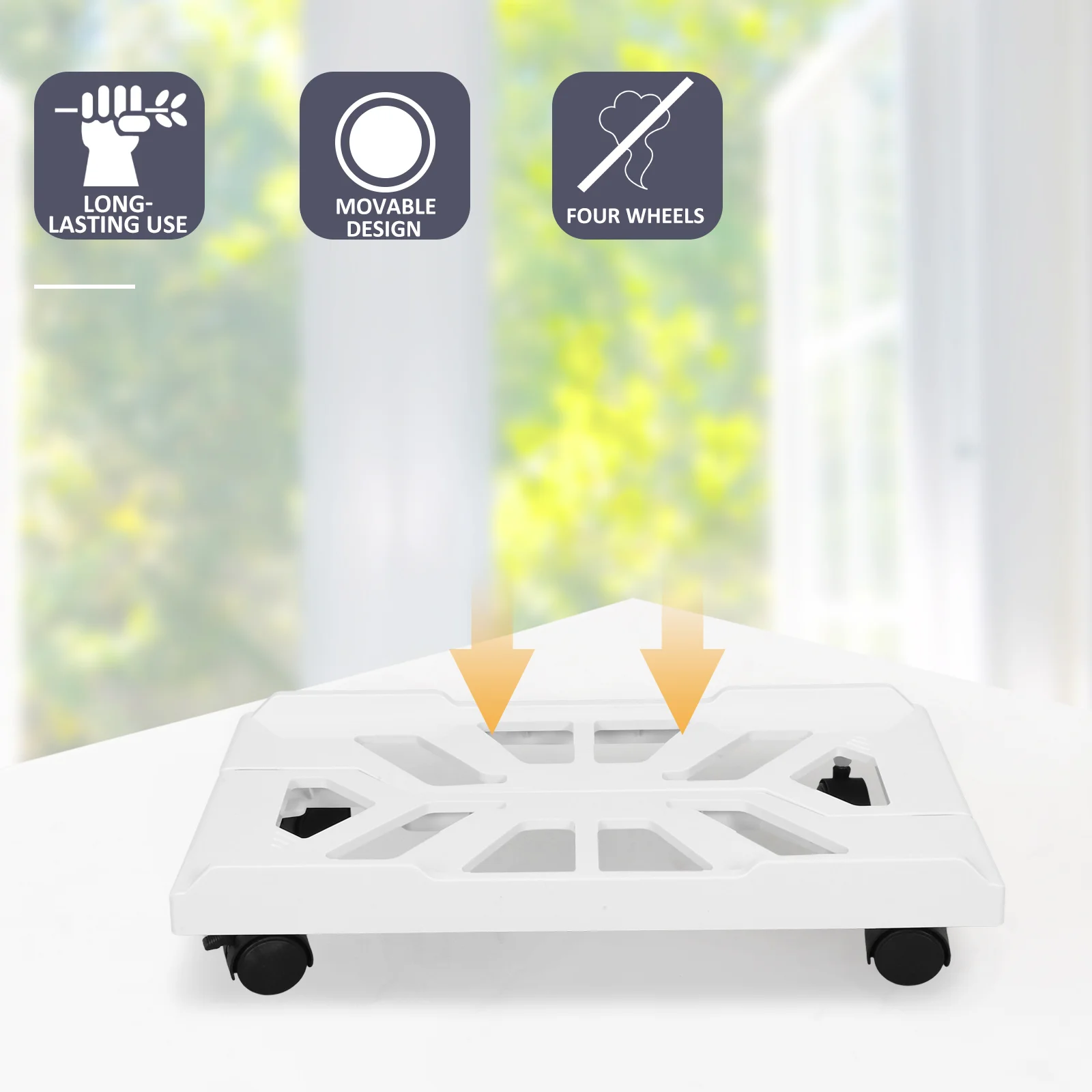 Desktop-Computerhalterung, Handy-Ständer, CPU unter Halter, Gehäuse, mobil, mit Rädern, Turm, PC, Büro