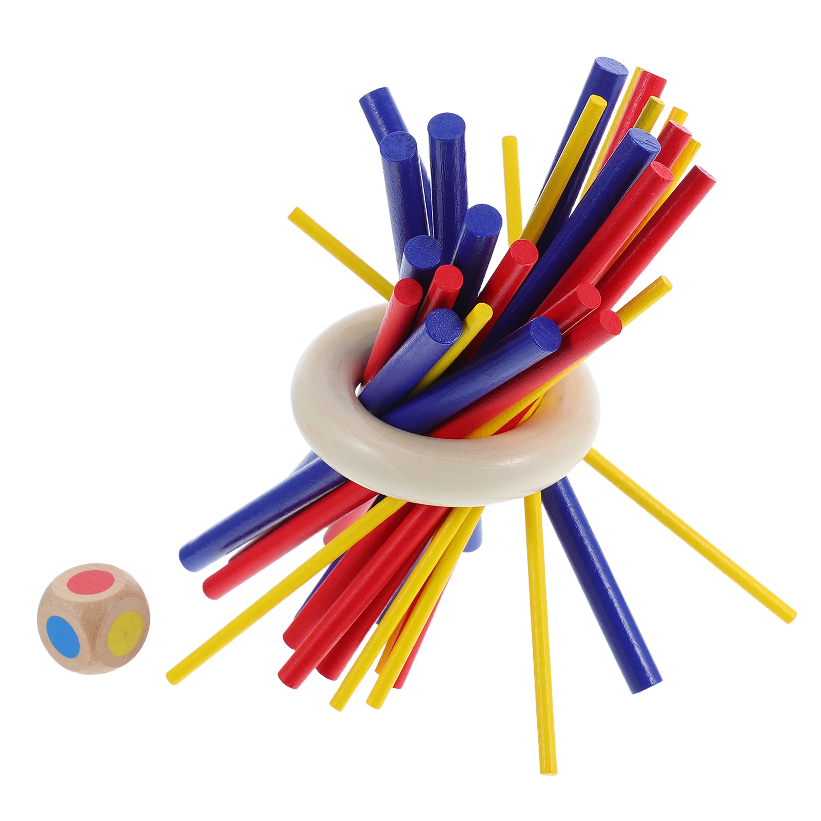 1set Bunte Holz Stick Ziehen Spiel Familie Bindung Logisches Denken Balance Spielzeug Tragbare Kaffee Tisch Spiel