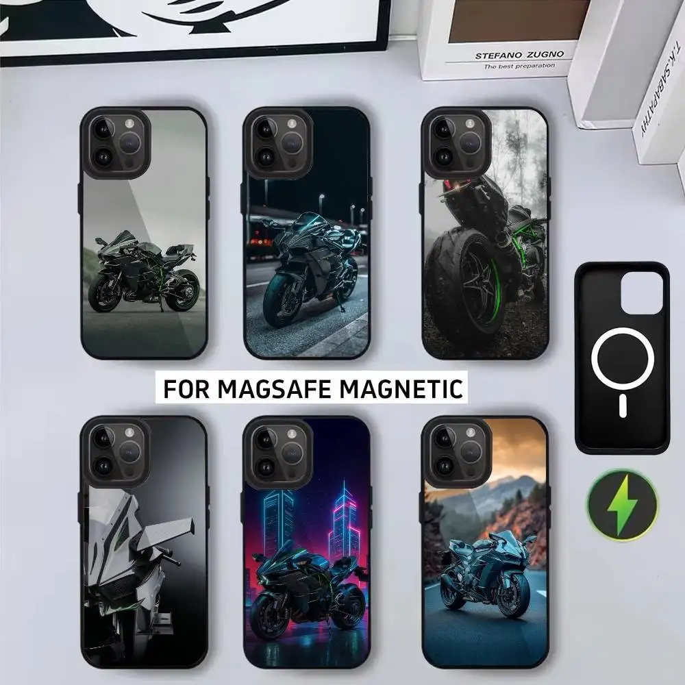 

Cool H-H2R M-Motorcycles Phone Case For iPhone17,16,15,14,13,12,11 Plus,Pro Magnetic For Magsafe Wireless Charging