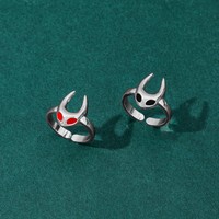 Game Cartoon Hollow Knight: Silksong Character Series Open Ring Creative Cool Jewelry Gift for Best Friends
