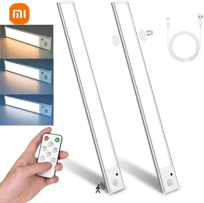 Xiaomi 무선 LED 야간 조명 모션 센서 USB 충전식 주방 캐비닛 야간 조명 옷장 램프 침실 장식