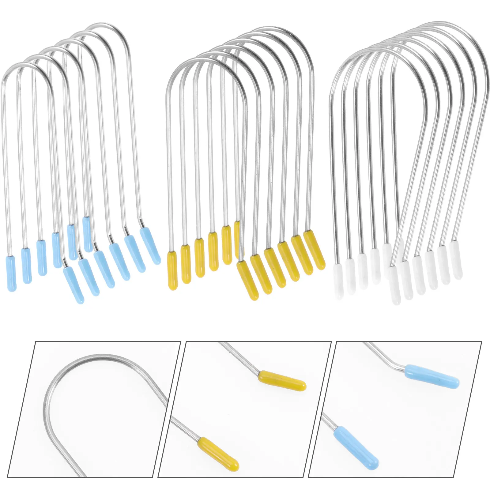 

24Pcs Hot Roller Clips Stainless Steel Replacement Clips for Electric Hair Rollers Home DIY Perming Styling Tools for Women Men