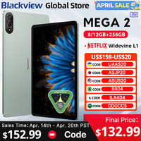 Blackview MEGA 2 Tablets 12 inch 2K Display Widevine L1 Android 15  24GB(8+16) 256GB 9000mAh AI Main Camera Pad PC