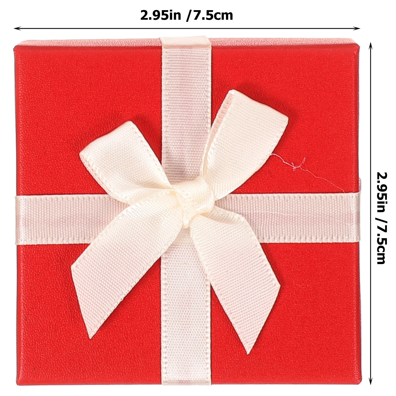 12Pcs Small Jewelry Box with Bowknot Decor Creative Ring Gift Box for Proposal Wedding Ceremony Travel Essential Earring