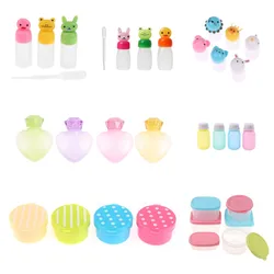 2-10pc Mini Season Sauce Bottle Portable Tomato Ketchup Bottle Salad Dress Container for Bento Lunch Box Kitchen Jars Lunch Box