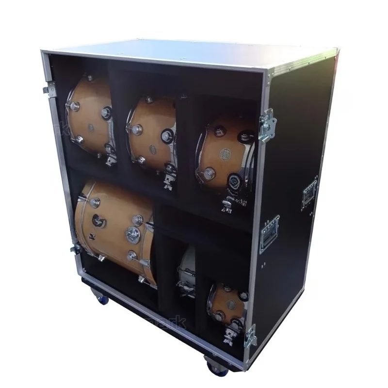 Standard Kit Drum Flight Case with 7 compartments