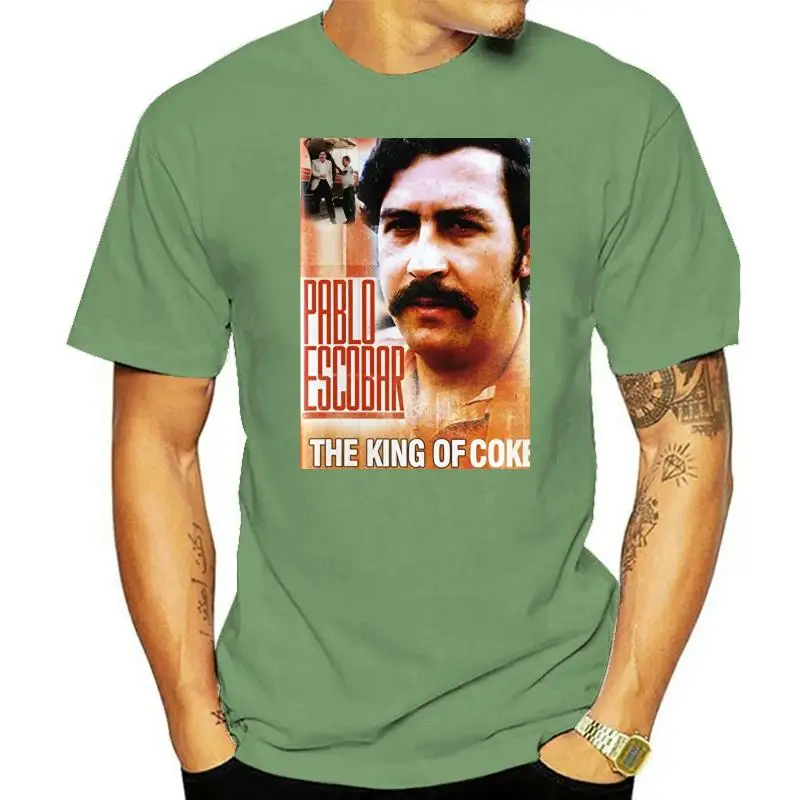 Pablo King T-Shirt Black Escobar El Chapo Guzman Kokain Kolumbien Drogen  T Shirt 100% Cotton Summer Mens Summer Tee Tee Shirts