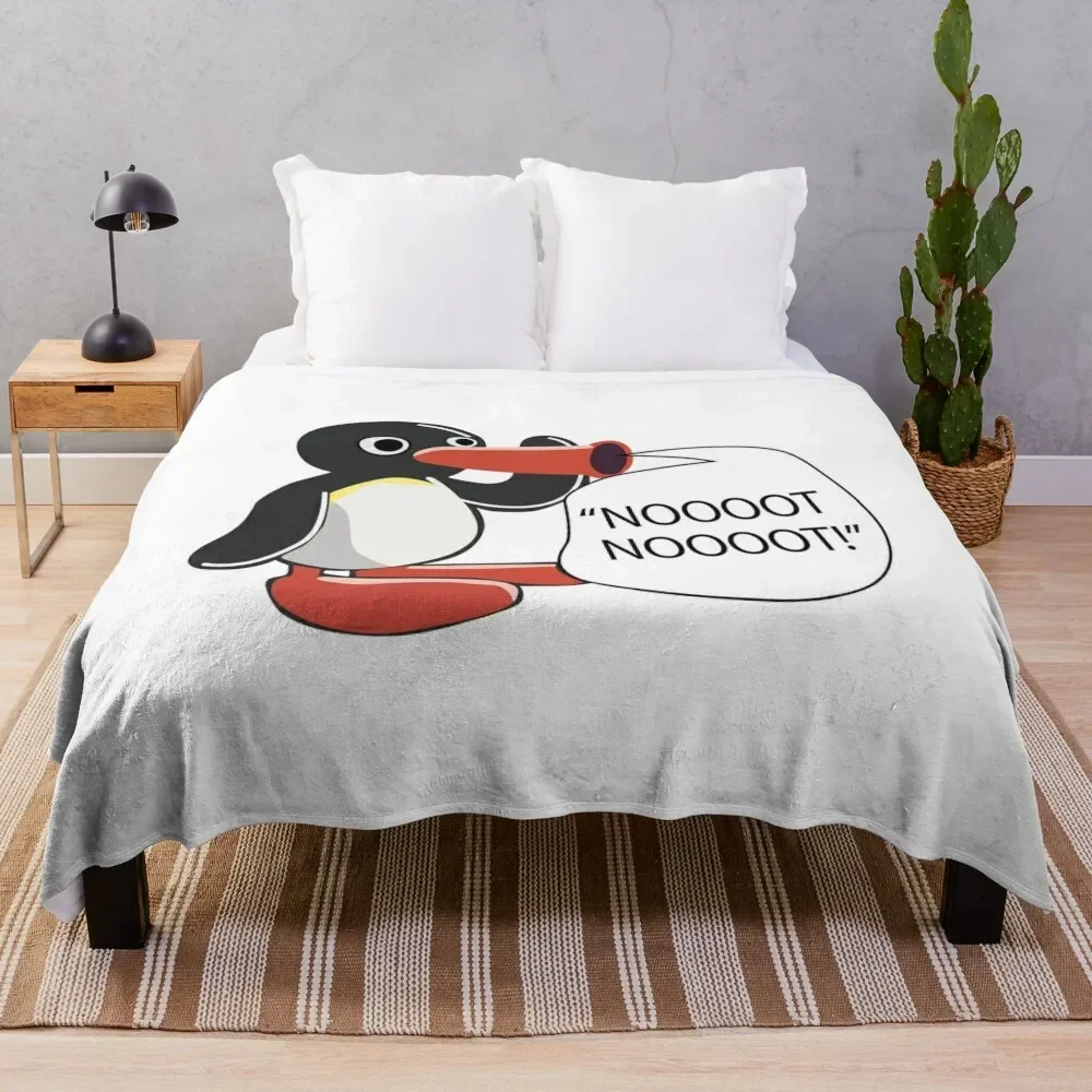 Penguin Noot Noot Throw Blanket Designers Hairys Blankets