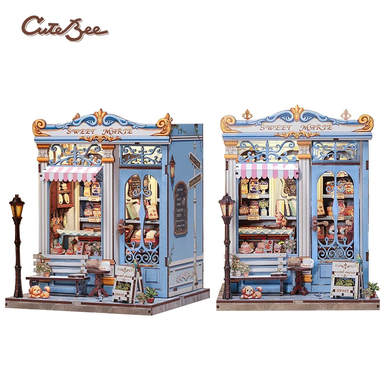 

Оптовый набор для творчества CuteBee: миниатюрный домик CWGC207, 3D деревянный пазл, набор для создания уголка для чтения