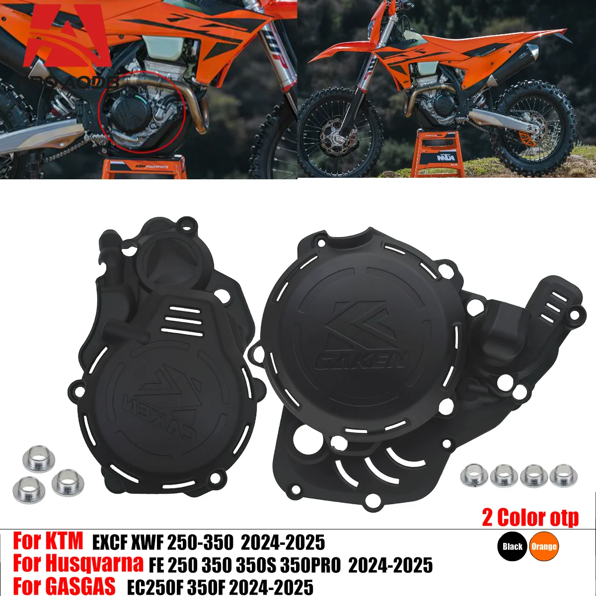 

For KTM EXC-F250/350 XW-F350 For Husqvarna FE250/350 2024 2025 Reliable Durable Motorcycle Clutch and Ignition Guard Set