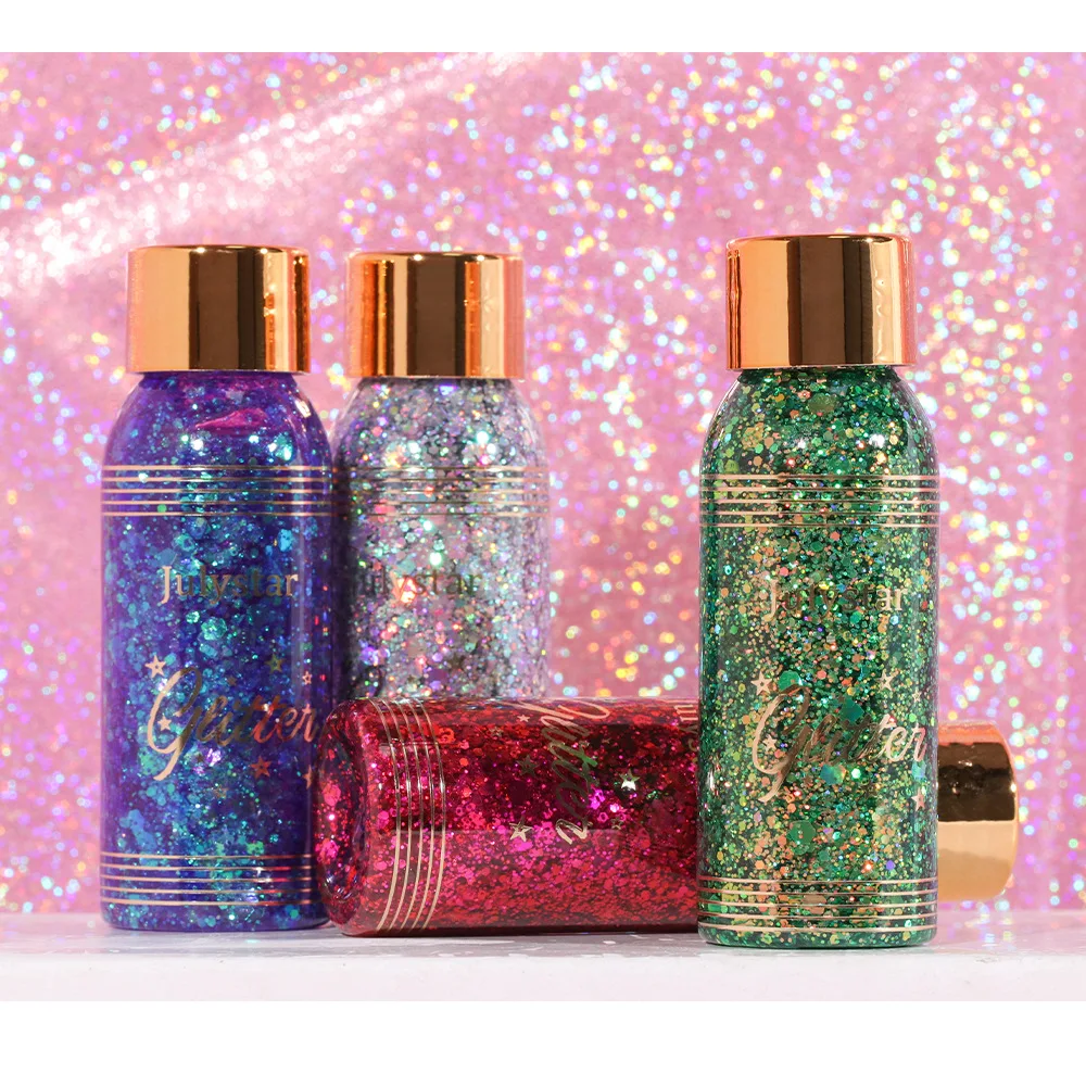 Body Glitter Gel Sequins Long Acting Face Eyes Hair Prom Party Mermaid Scales Not Easy To Take Off Makeup