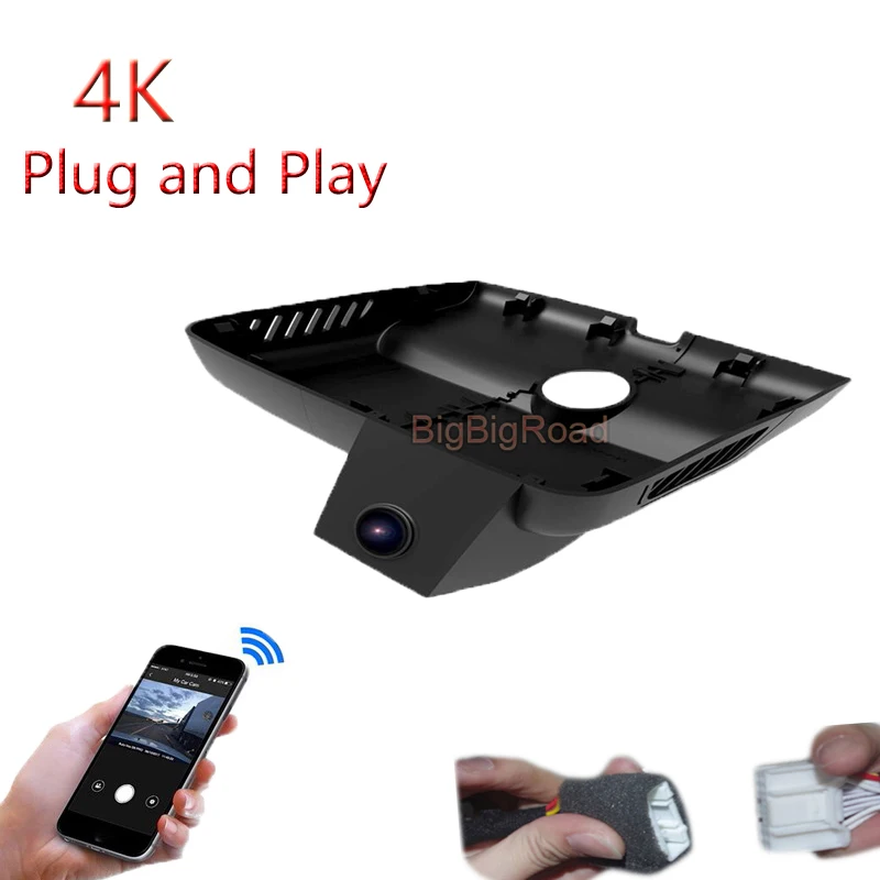 

4K Plug And Play For Roewe RX5 2017 2018 2019 2020 Car Wifi DVR Video Recorder Parking Camera Dash Cam Night Vision FHD 2160P