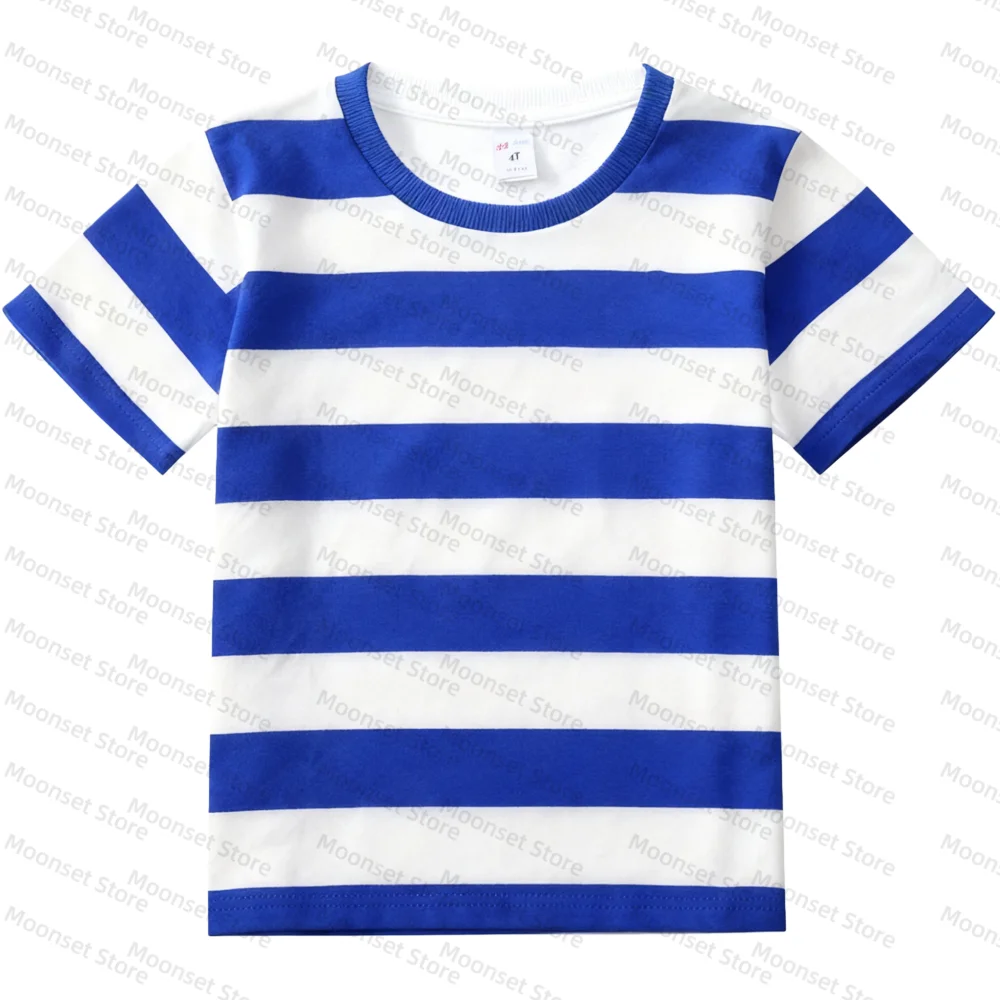 Kontrastfarben mit Streifen, kurzärmeliges neues T-Shirt, T-Shirt für Erwachsene und Kinder, Herren-T-Shirts, Damen-T-Shirts, schnell trocknendes T-Shirt – Detail 6
