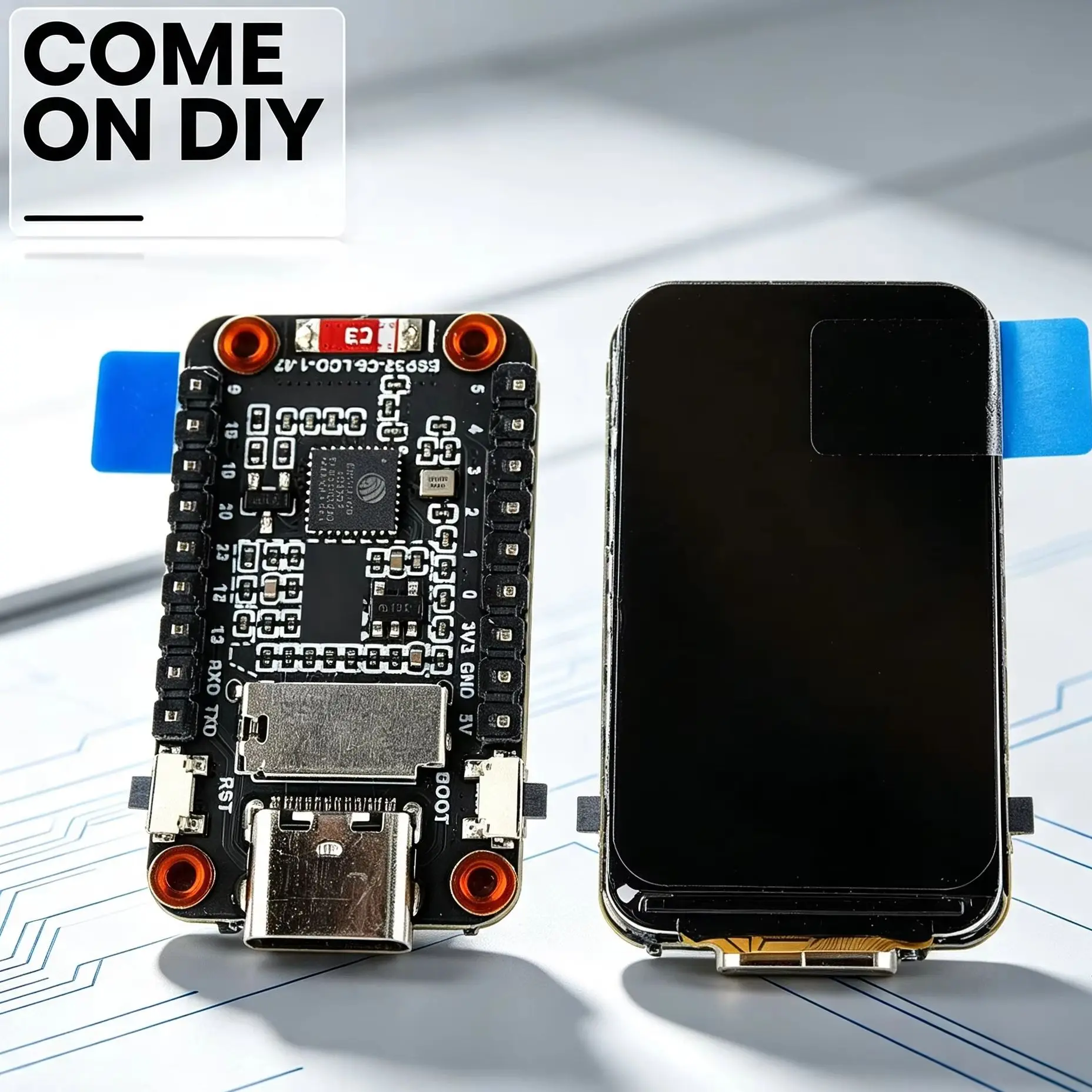 ESP32 C6 LCD Development Board 1.47 Inch IPS Display 172x320 WiFi 6 Bluetooth 5 RISC-V RGB LED Micro SD USB Type C