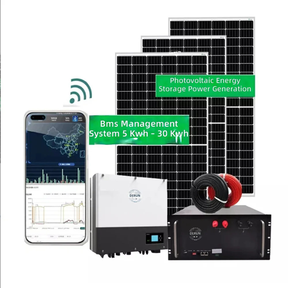 Factory direct sales large-capacity 48V200Ah wall-mounted lithium battery solar home energy storage power generation system view 5