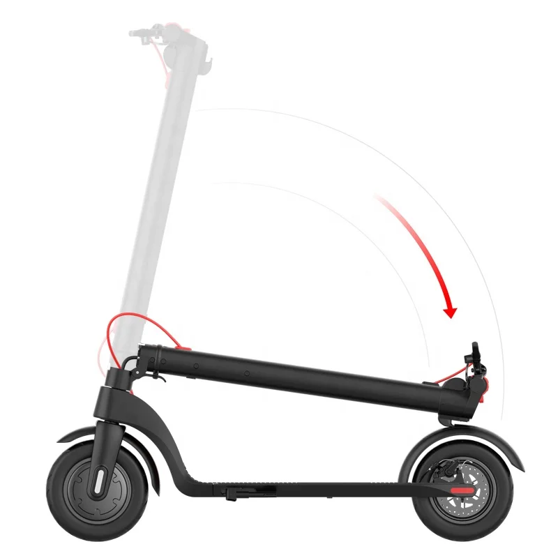 Rear Wheel Drive Two-wheel Scooter Electric Kick Scooter X7 Electric Scooters For Prolong Riding Distance Foldable Unisex 350W