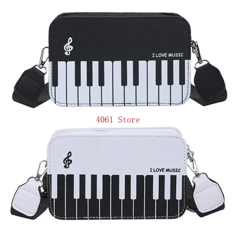 

Women's Crossbody Bag With Unique Piano Designs PU Leather Shoulder Bags Stylish Satchel Purse For Everyday Use