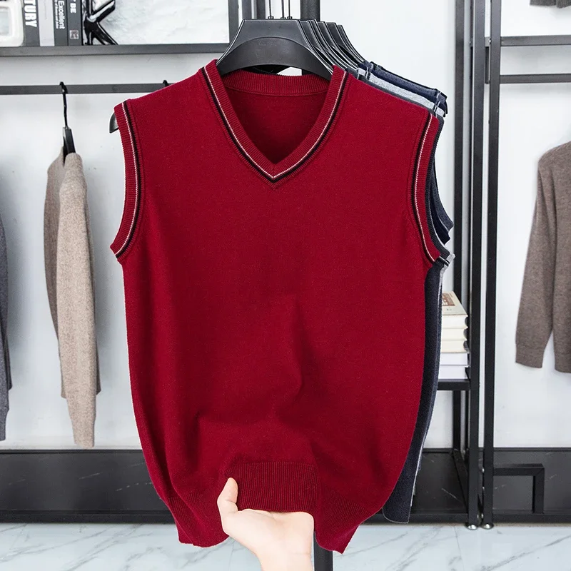 

Men's 2025 Casual Sweater Vest Warm Comfortable Autumn Winter Fashion Outerwear - Fashionable Knitwear for Men