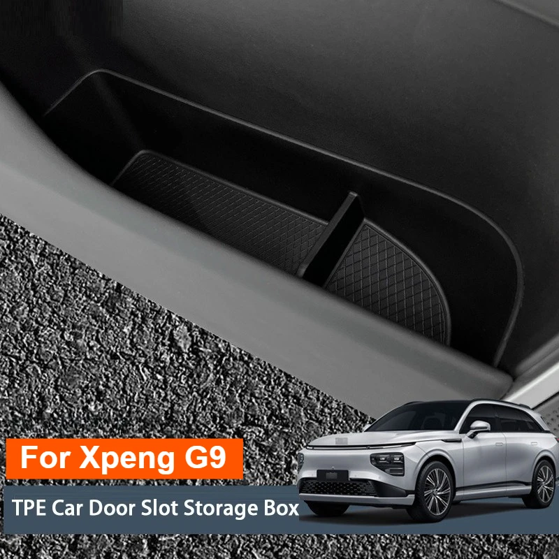 

Для Xiaopeng Xpeng G9 2023-2024 ящик для хранения дверей автомобиля TPE органайзер для двери автомобиля аксессуары для модификации интерьера хранения автомобиля