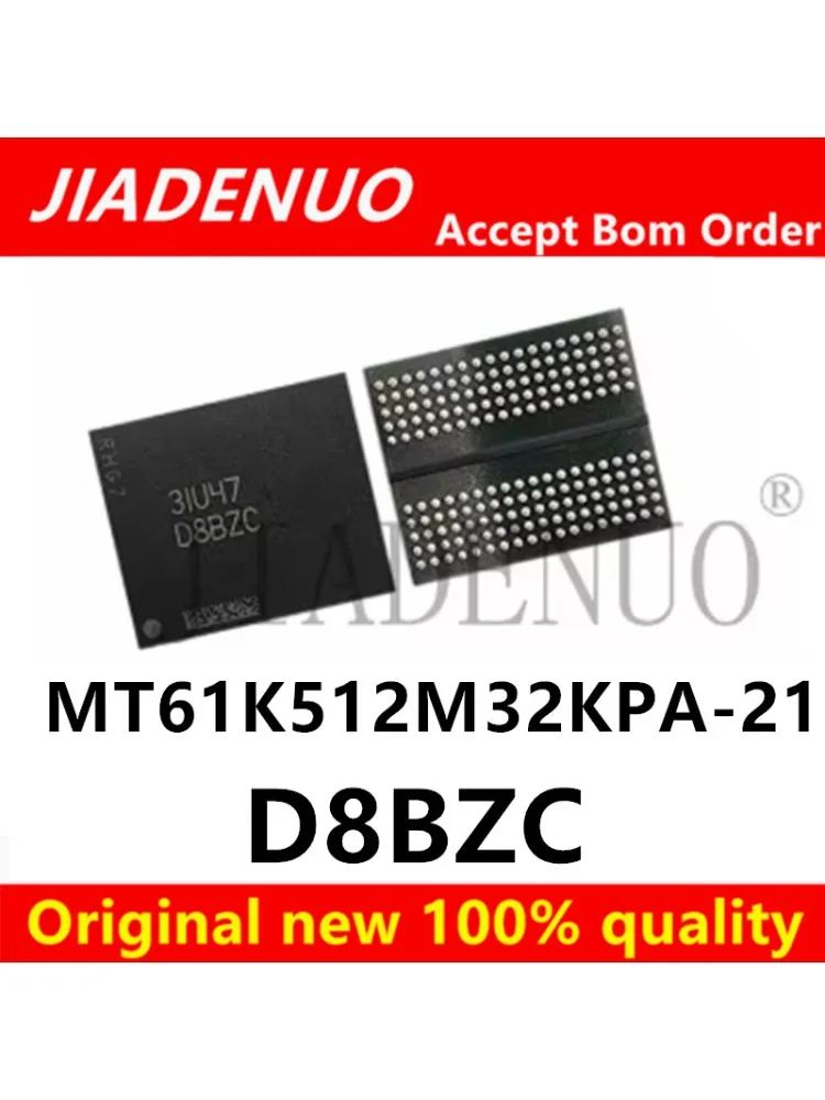(1 szt.) 100% nowy D8BZC MT61K512M32KPA-21 pojedynczy chipset pamięci 2G GDDR6X — zdjęcie 2