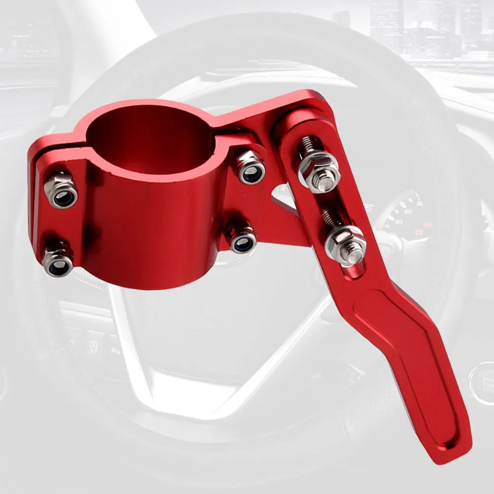 

Aluminum Alloy Car Turn Signal Lever Extension Easy Install Sturdy Durable Quick Toggle Adjustable Steering Rod (Red)