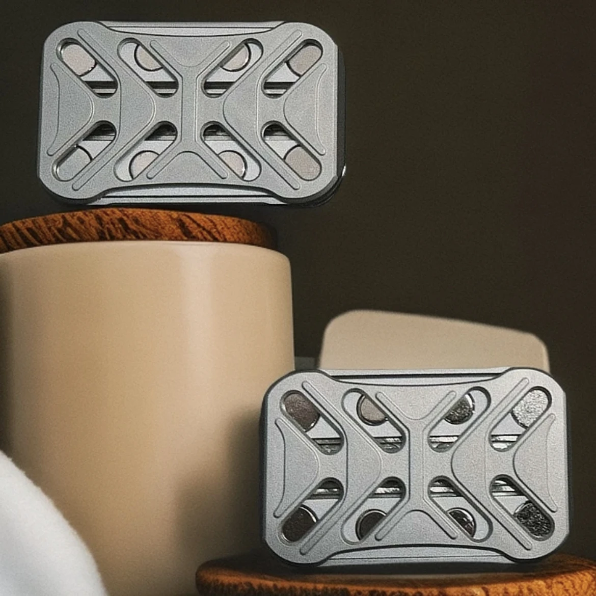 RAPT MOD الفولاذ المقاوم للصدأ جوفاء اللمس المنزلق EDC تململ المنزلق المعادن ألعاب متململة مكافحة الإجهاد أدهد أداة تململ سبينر اللعب