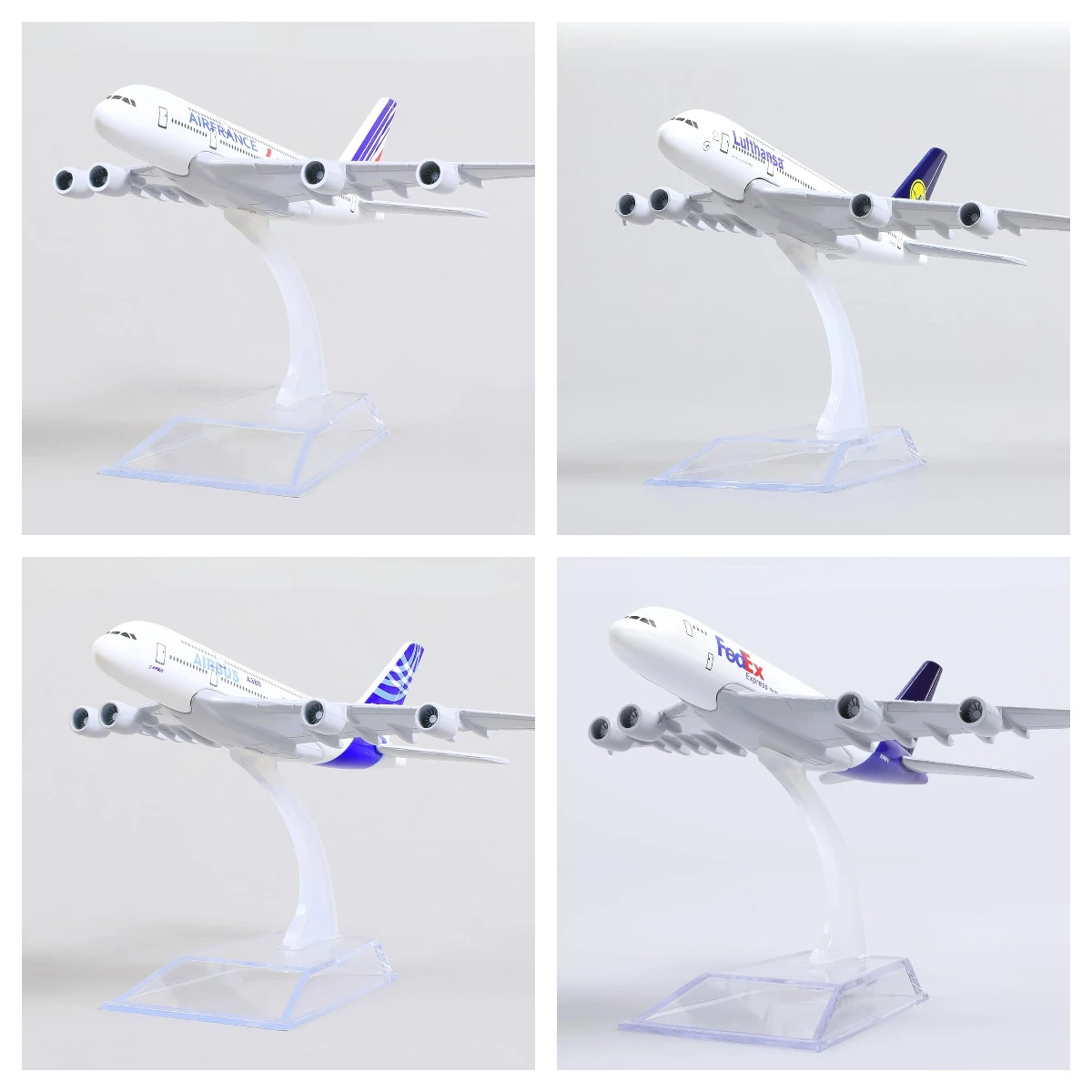 1/400 scale A380 Die-cast Alloy  Airplane Model with Stand for Desktop Decor, Collectible Gift for Adults & Aviation Enthusiast