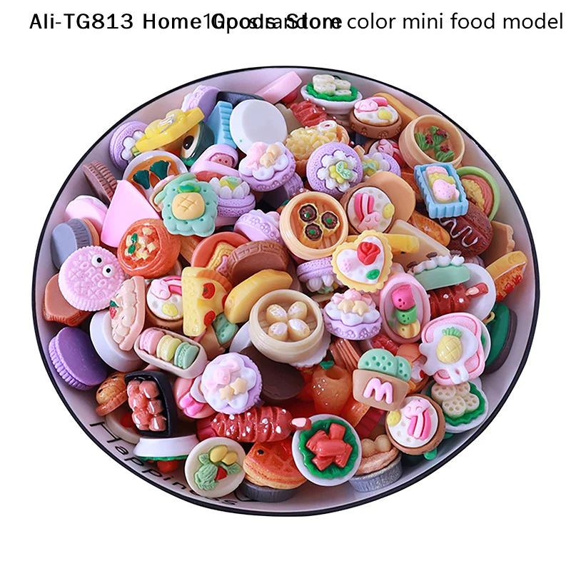 [TG813]10Pcs Dollhouse Mini Food Toys Dollhouse Kitchen Decoration Dollhouse Accessories For Kids Pretend Play Toy