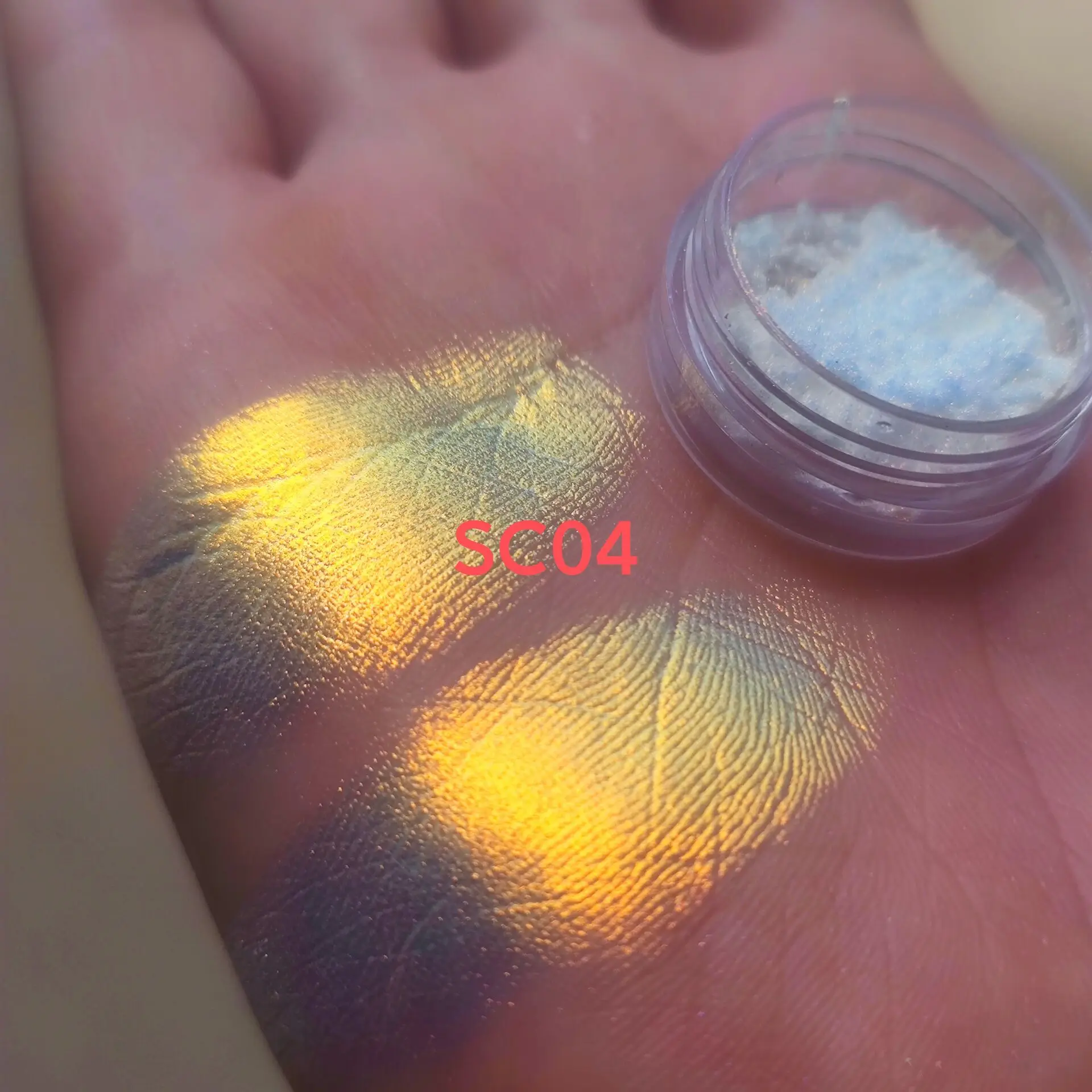 1g  Iridescent Aurora Rainbow Chrome pigment Super Chameleon MultiChrome Eyeshadow Loose Powder Pigment