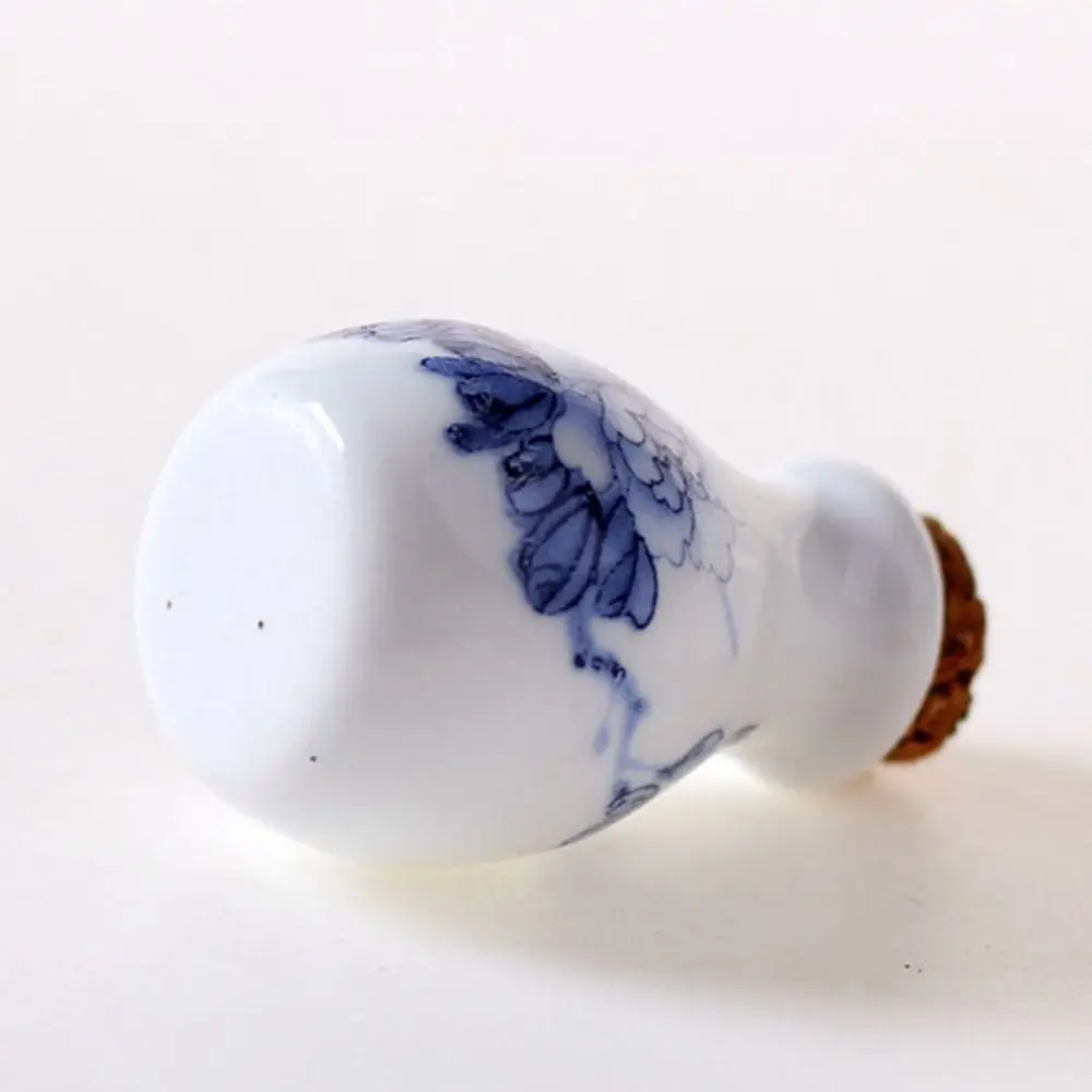 

Professional Mini Acrylic Liquid Glitter Powder Bottle Wood Lid Ceramic Sub Bottle Magpie Peony Dish Bowl Cup Women