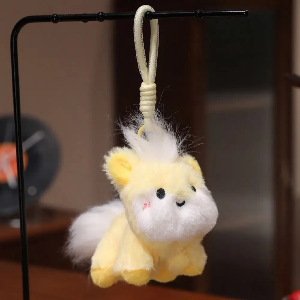 ตุ๊กตาม้ามินิสุดน่ารัก ตุ๊กตาม้าการ์ตูนคาวาอี้ พวงกุญแจม้าขนยาว 12 ซม. ของเล่นตุ๊กตาม้า จี้ห้อยกระเป๋า