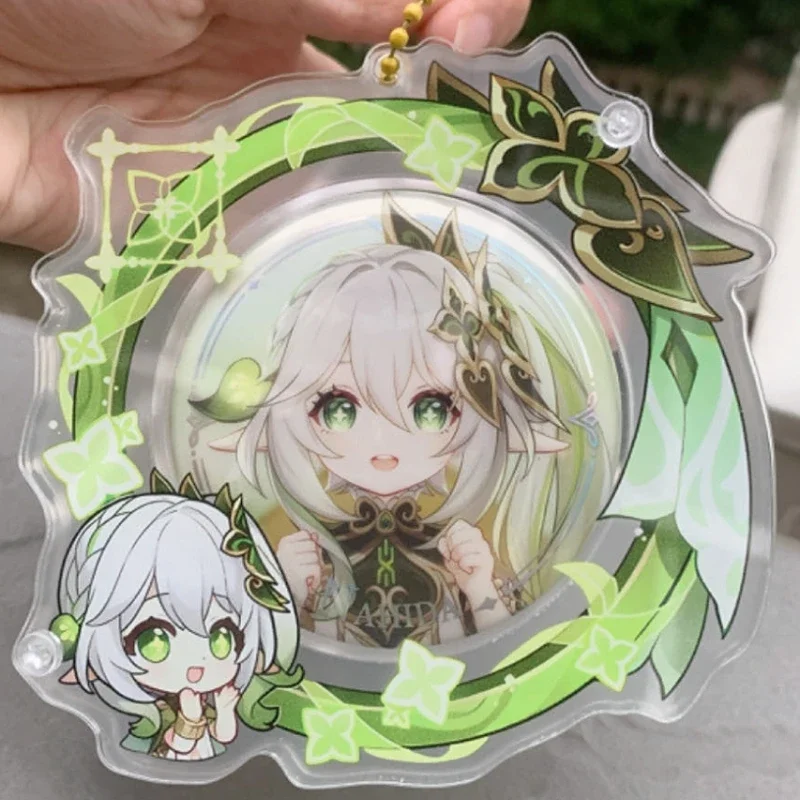 HOYOVERSE XIANYUN NAHIDA-Étui de Protection Transparent en PVC, Carte d'Affichage, Cadre d'Image, Manchons de Protection, 58/75mm