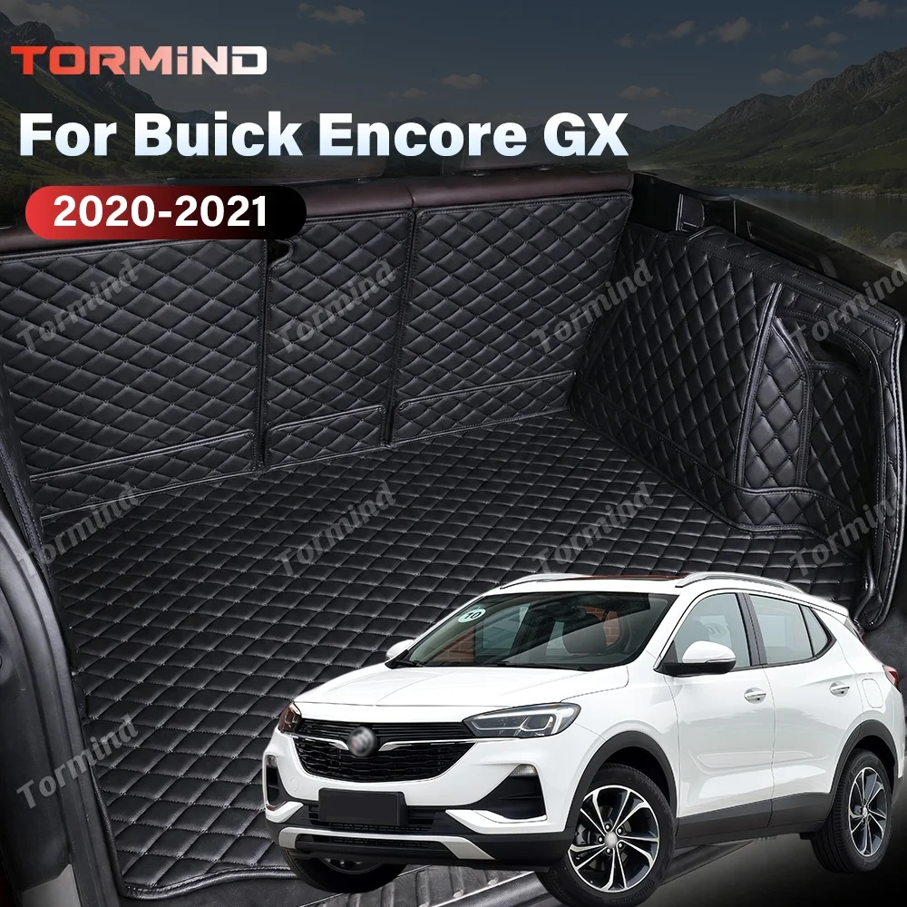 Tormind For Buick Encore GX 2020 2021 Car Trunk Mats Carpet Cargo Liner Car Backrest Pad Interior Accessories Protector