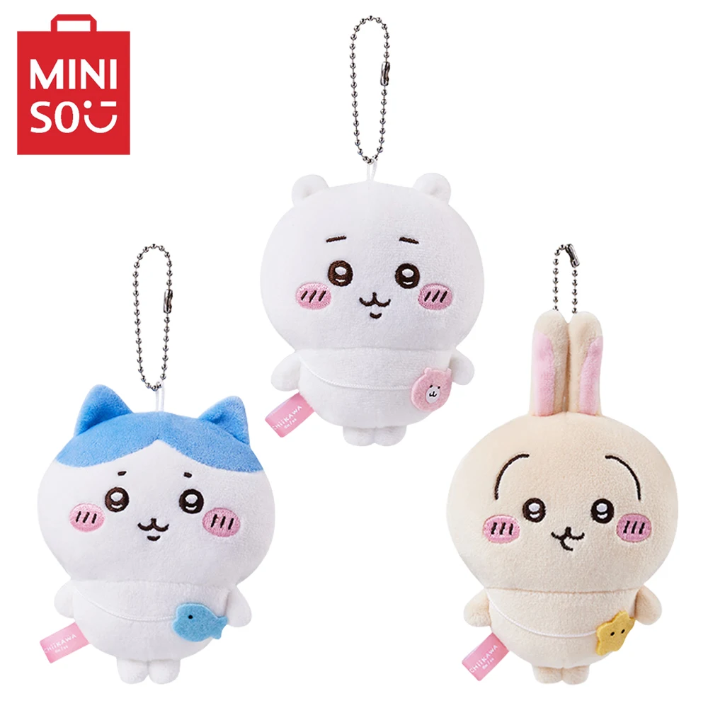 

MINISO аниме Chiikawa Hachiware Usagi мультфильм милая плюшевая кукла игрушки рюкзак подвеска Украшение