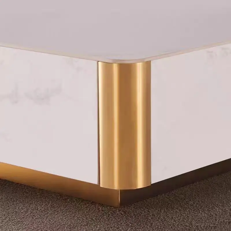 M  minimalist modern simple rectangular light luxury rock slab coffee table TV cabinet
