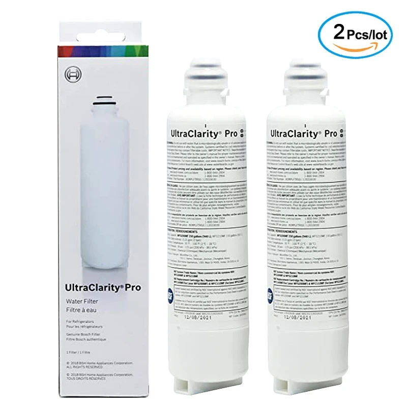 

Replacement for Bosch, BORPLFTR55, RA450022, REPLFLTR55 UltraClarity Pro Water Filter Cartridge (2 Pack)