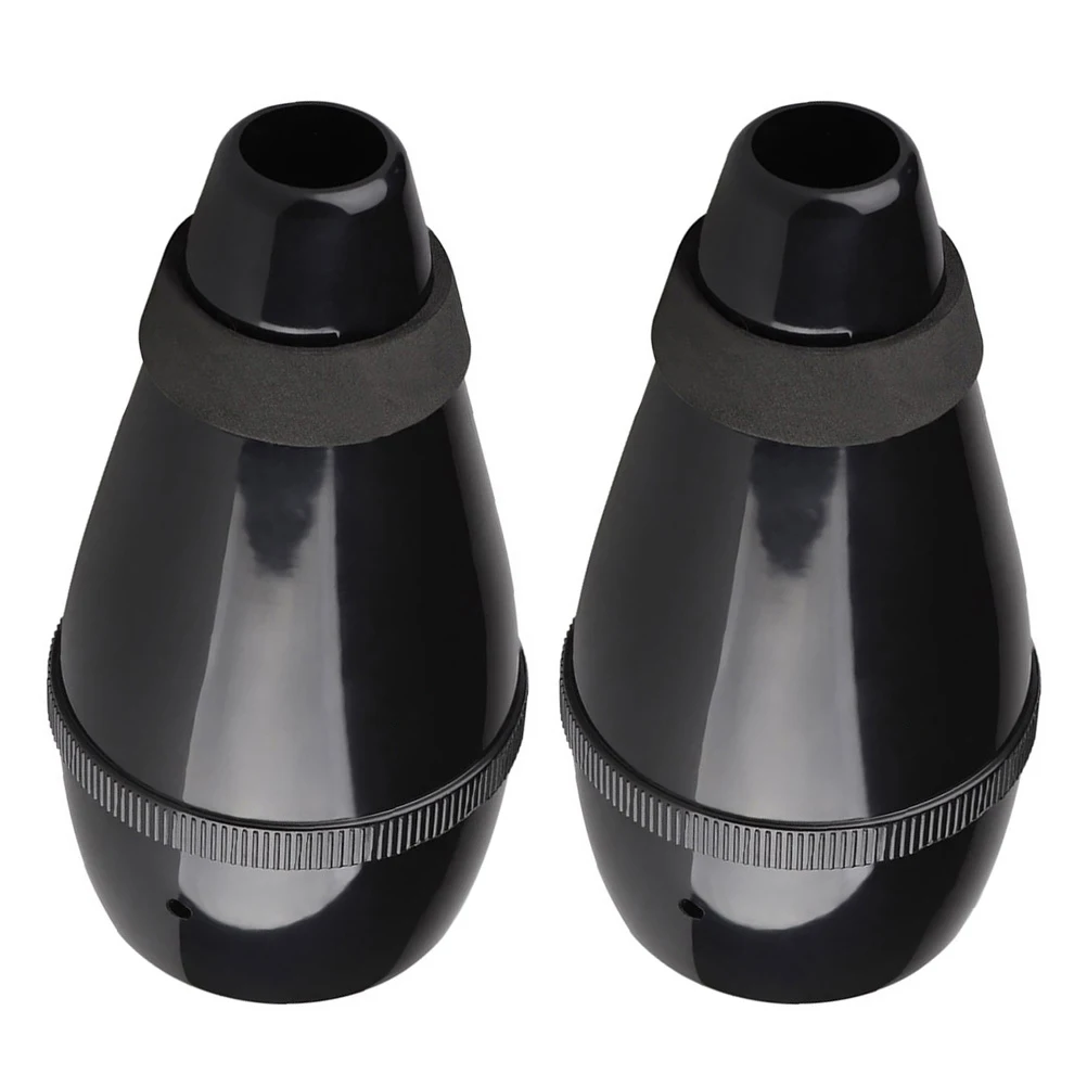 

2pcs Mute Plastic Straight Mute For Trumpet Practice Beginner Replacement Muffler Instrument Accessories Durable