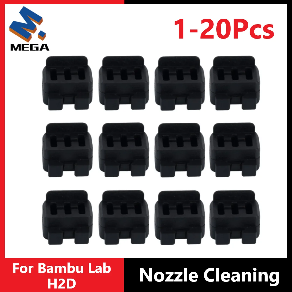 Nozzle Wipe Brush For Bambu Lab H2D Hotend Wiper Silicone Brush Bambulab H2D Hotend Nozzles Cleaning Tool 3D Printer Accessories