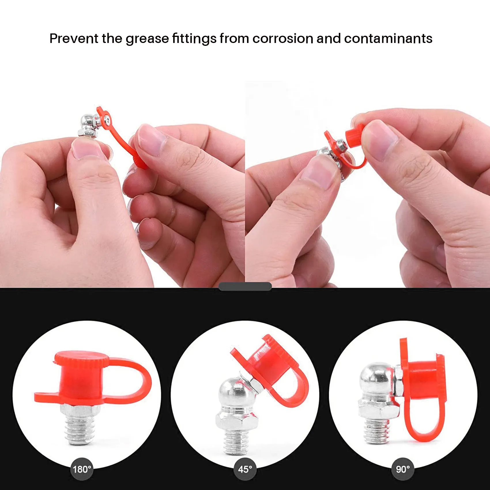 

Better Quality 115Pcs Steel Zerk Grease Nipple Fittings Assortment Kit ,Straight, 90-Degree, 45-Degree Angled(M6,M8,M10)