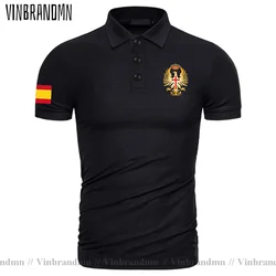 Army Kingdom of Spain Espana ESP Spanish Spaniard Mens Cotton Summer Slim Fit Short Sleeve Solid Color Polo Shirts Fashion Tees