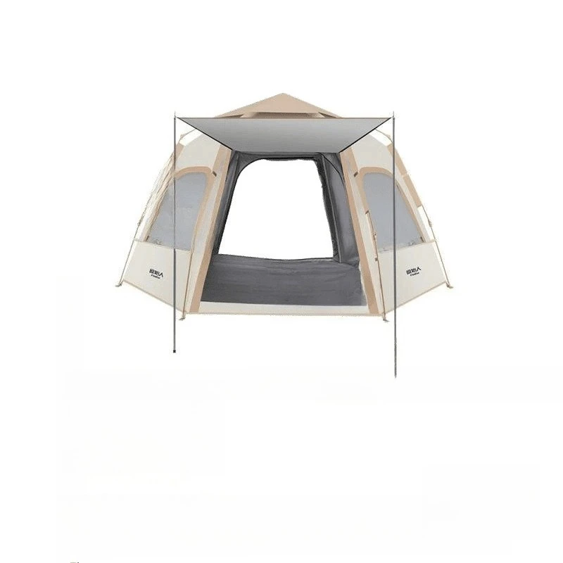 

Primitive camping tent outdoor folding portable camping overnight rainproof thickened equipment full set of automatic speed