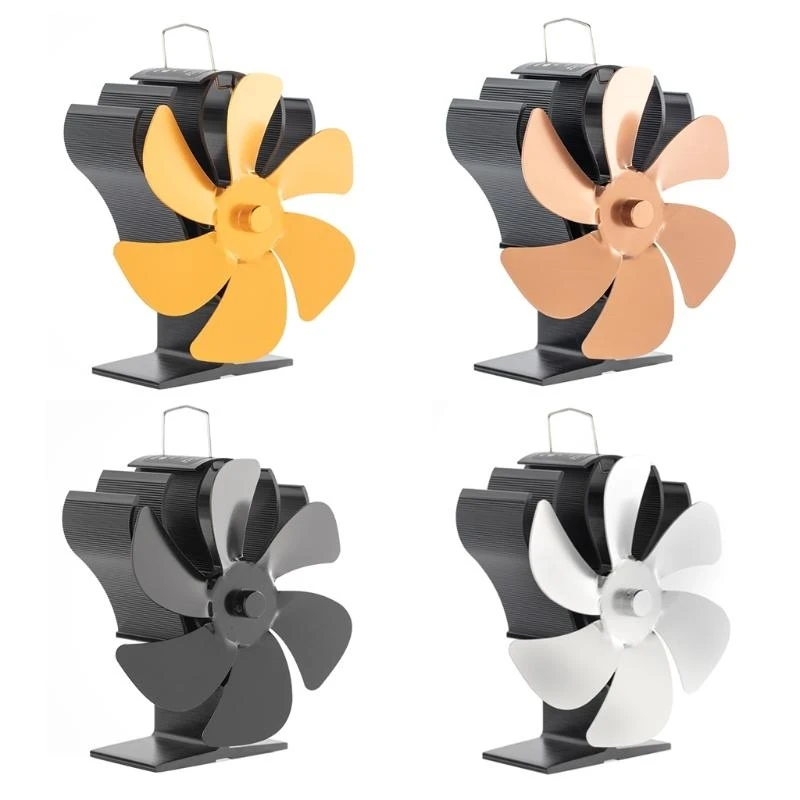 

L1EE Вентилятор печи с 6 лопастями с теплопередачей Экологически чистый и эффективный вентилятор для дровяной печи